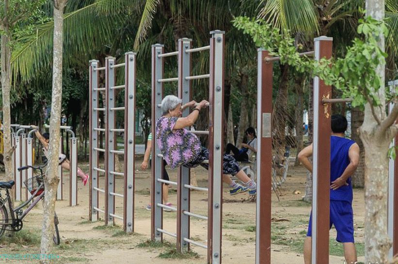 And old and young, is engaged on the waterfront sports every evening