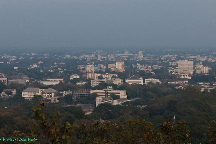 Observation deck - view of Chiang Mai