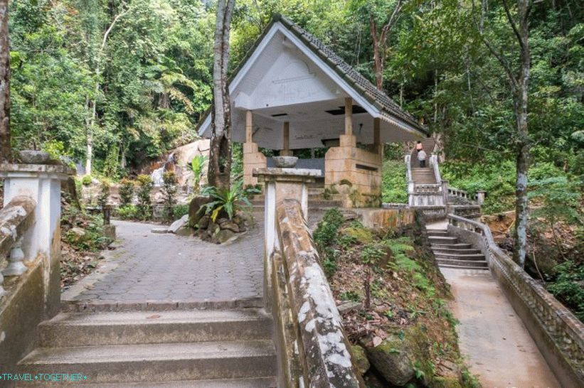 To the left to the Kata Falls, to the right up the channel