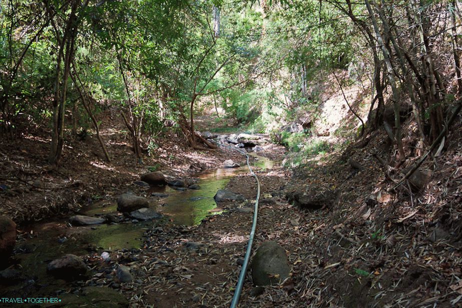 The classic way to deliver water to the village