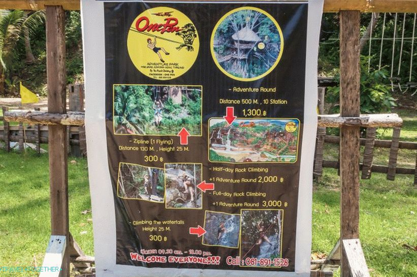 Wang Sai waterfall on Phangan and a dull amusement park