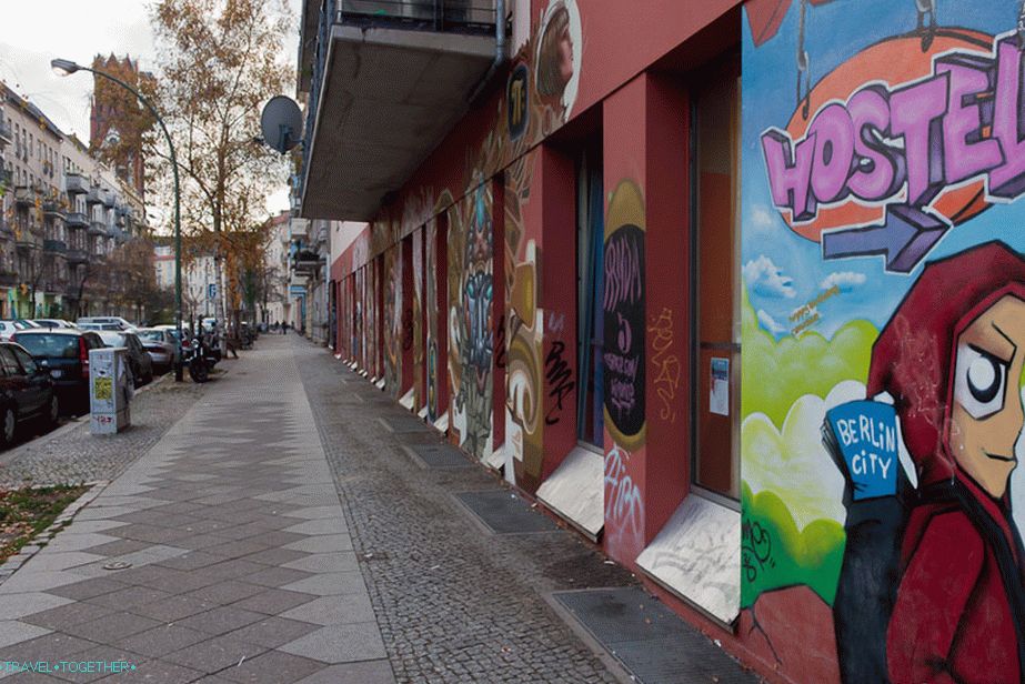 Graffiti on houses in Berlin