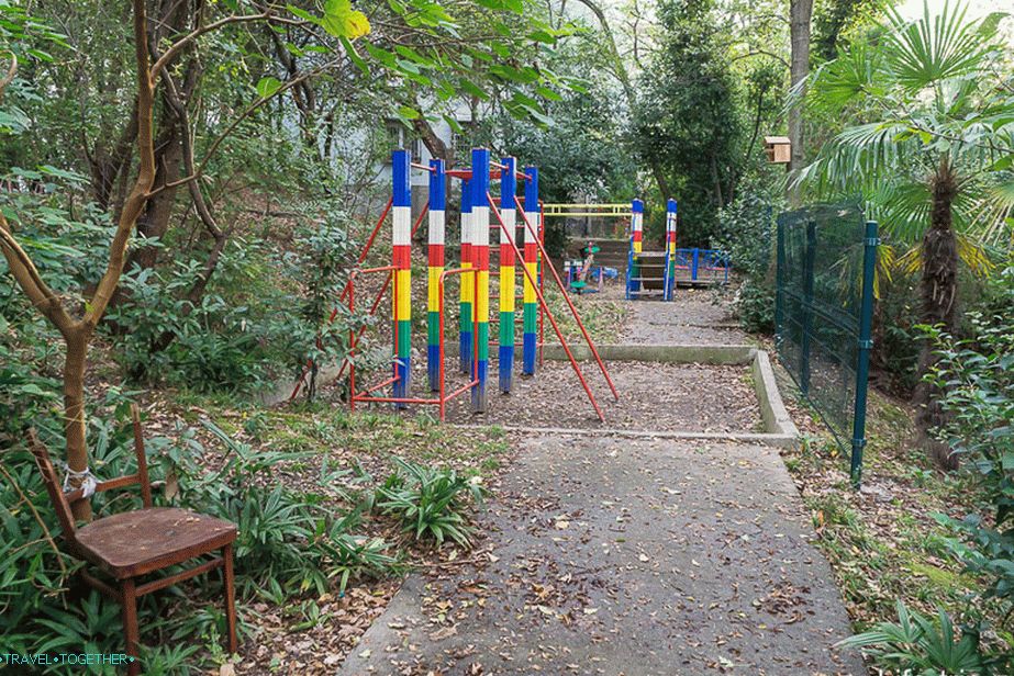 The playgrounds are very modest