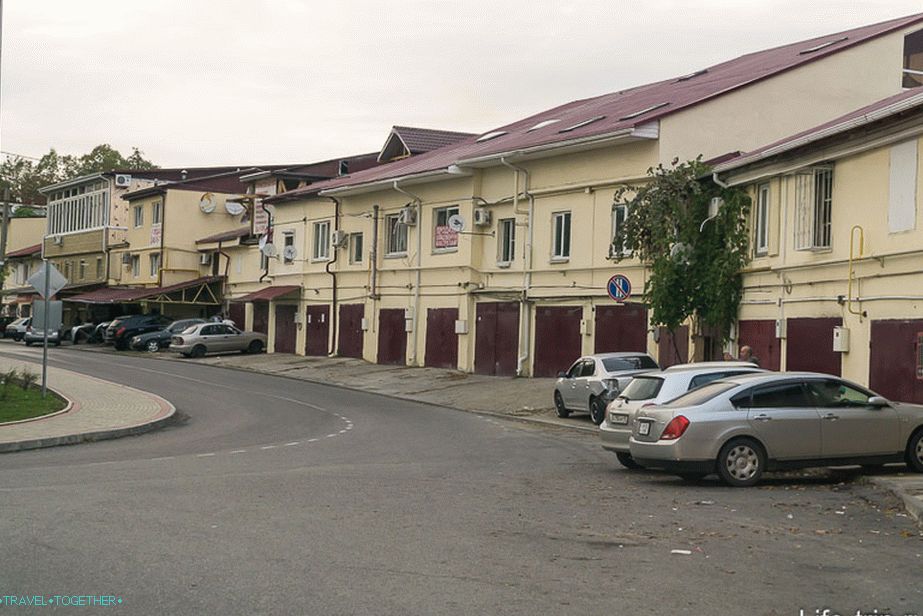 A separate story - blocks of garage building
