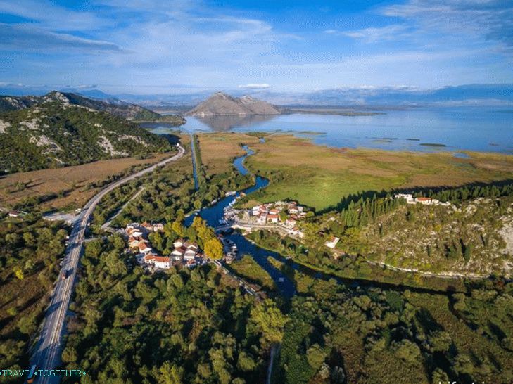 Lake Skadar and view of Virpazar