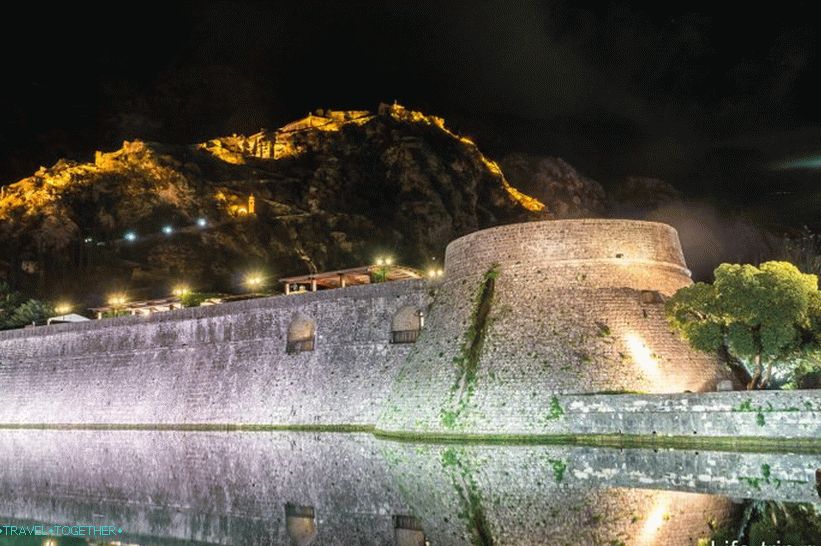 The fortress wall in Kotor