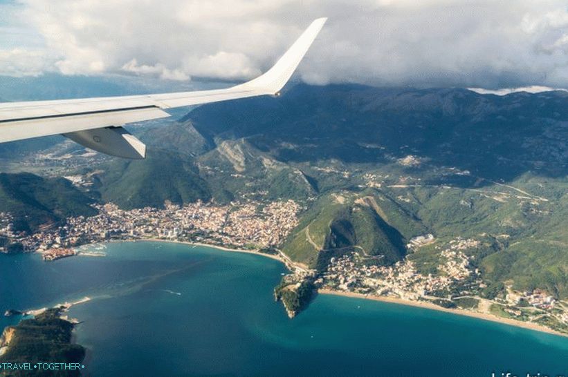 Montenegro from the plane (Budva)