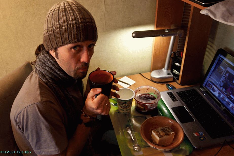 And in Moscow, I eat casseroles and freeze