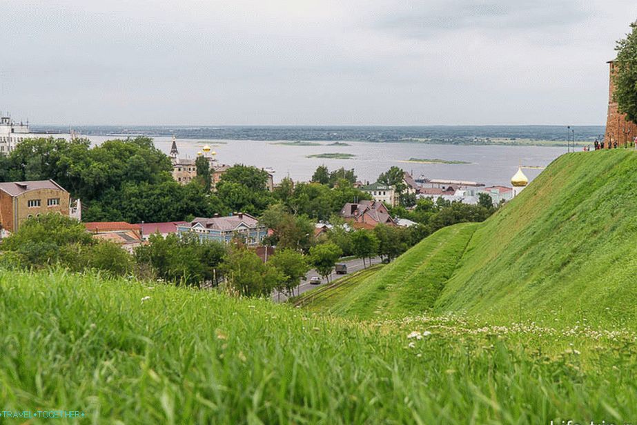 Nizhny Novgorod, view of the Volga from the Zelensky Congress
