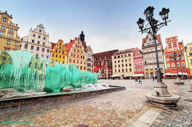 The historical center of Wroclaw