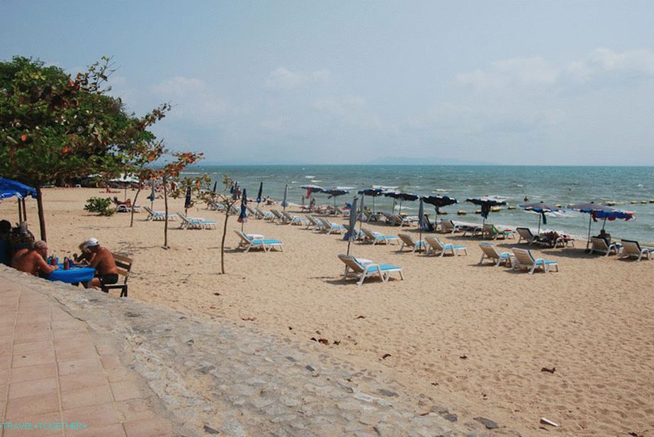 The central part of the beach