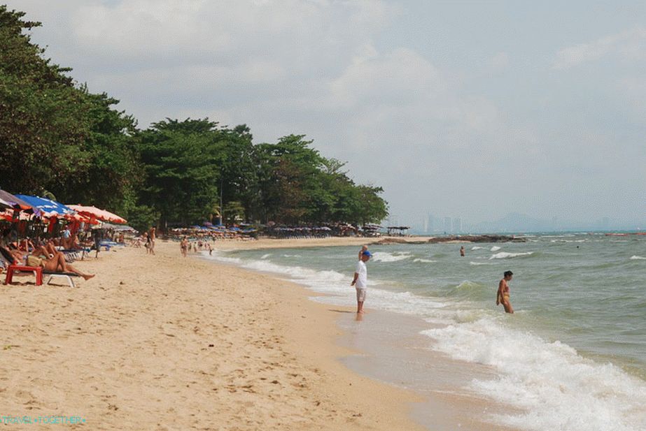 View of the southern part of the beach