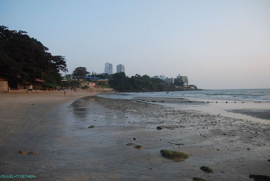Beach at low tide
