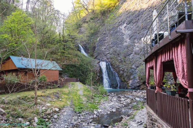 Zmeykovsky waterfall in Sochi