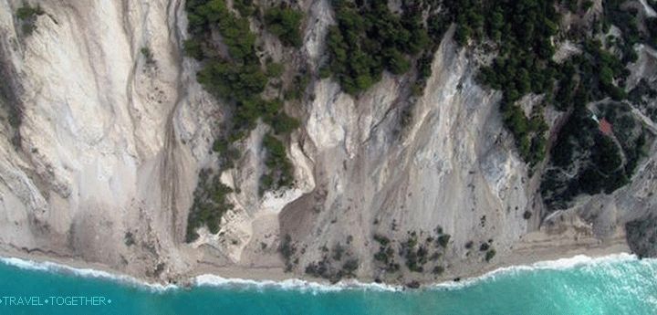 The famous beach Ergemni destroyed by an earthquake